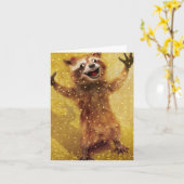 Carte Je veux te dévorer le visage (Fleur jaune)