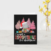 Carte Je veux un hippopotame pour Noël Noël Noël Noël No (Fleur jaune)