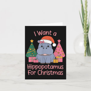 Carte Je Veux Un Hiptamus Pour Noël Xmas Hip Pour Kid W