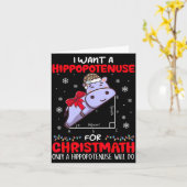 Carte Je veux une hypoténuse pour le professeur de mathé (Fleur jaune)