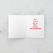 CARTE JE VEUX **VOUS DANS MES BRAS** SUR NOTRE **ANNIVER (Intérieur)