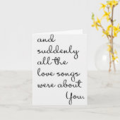 CARTE JE VEUX **VOUS DANS MES BRAS** SUR NOTRE **ANNIVER (Fleur jaune)