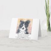 Carte Je viens de me balancer dans la fleur (Dos)