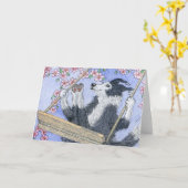 Carte Je viens de me balancer dans la fleur (Fleur jaune)