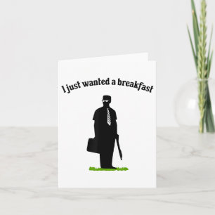 Carte Je Viens De Petit Déjeuner Recherché