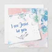Carte Je vois Jésus en Toi (Devant / Derrière)