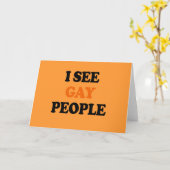 Carte Je vois les personnes gaies (Fleur jaune)