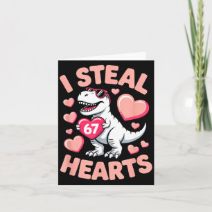 Carte Je vole 67 cœurs Saint-Valentin 67 Meme 6 7 T-re