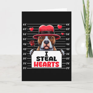 Carte Je vole des cœurs mignons Saint-Valentin propriéta