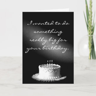 Carte Je voulais faire quelque chose de vraiment grand p