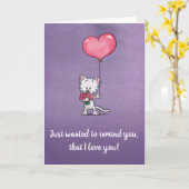 Carte Je voulais juste vous rappeler que je vous aime ! (Fleur jaune)