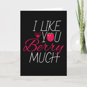 Carte Je Vous Aime Berry Beaucoup Fruit Framboise