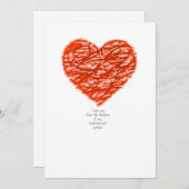 Carte Je vous aime du fond de mon système cardiovasculai (Devant / Derrière)