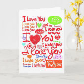 CARTE "JE VOUS AIME - OUI JE LE FAIS" POUR TOUTE OCCASIO (Fleur jaune)