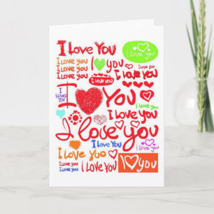 CARTE "JE VOUS AIME - OUI JE LE FAIS" POUR TOUTE OCCASIO
