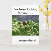 Carte Je vous avais recherchés (Fleur jaune)