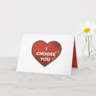 Carte Je vous choisis quotidiennement