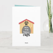 Carte Je vous en supplie ! - Excusez/mignon chien (Dos)