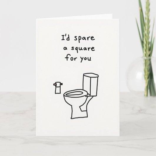 Carte Je Vous Épargnerais Un Carré (Devant)
