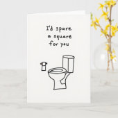 Carte Je Vous Épargnerais Un Carré (Fleur jaune)