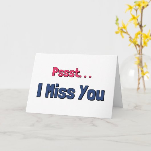 Carte Je Vous Manque (Fleur jaune)