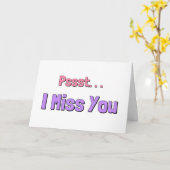 Carte Je Vous Manque (Fleur jaune)