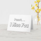 Carte Je Vous Manque (Fleur jaune)