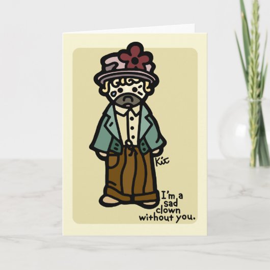 Carte Je vous manque (Devant)