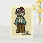 Carte Je vous manque (Fleur jaune)