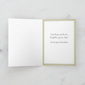 Carte Je vous manque Penser à vous - Champ de fleurs sau (Intérieur)