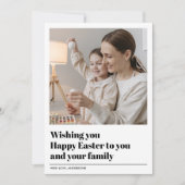Carte Je Vous Souhaite Bonne Pâques | Cadeau photo (Devant)
