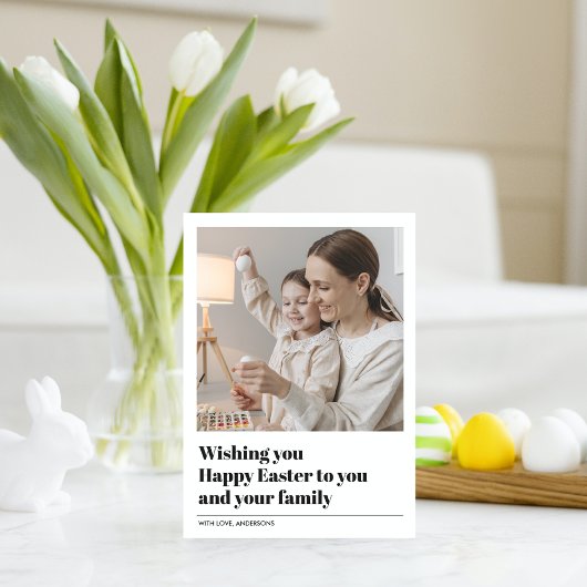 Carte Je Vous Souhaite Bonne Pâques | Cadeau photo