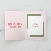 Carte Je vous souhaite bonne photo d'anniversaire rose v (Intérieur)