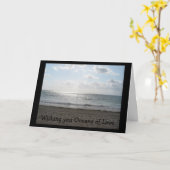 Carte Je vous souhaite des océans d'amour (Fleur jaune)