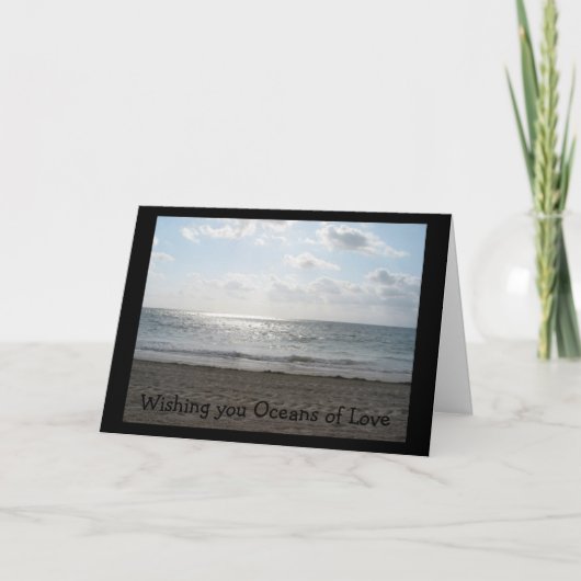 Carte Je vous souhaite des océans d'amour (Devant)