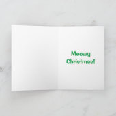 Carte Je Vous Souhaite Meowy Christmas ! (Intérieur)