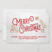 Carte Je vous souhaite paix Amour et joie (Dos)