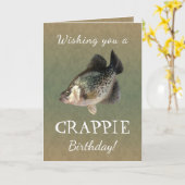 Carte Je vous souhaite un anniversaire de CRAPPIE (Fleur jaune)