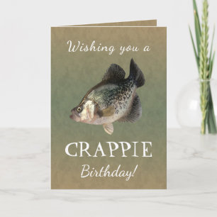 Carte Je vous souhaite un anniversaire de CRAPPIE