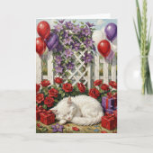 Carte Je vous souhaite un anniversaire formidable | Chat (Devant)