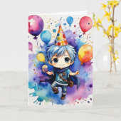 Carte Je vous souhaite un anniversaire magique rempli de (Fleur jaune)