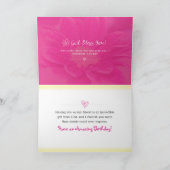 Carte Je vous souhaite un anniversaire magnifique et bén (Intérieur)