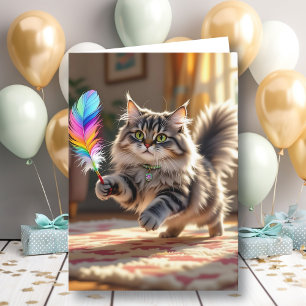 Carte Je vous souhaite un anniversaire paw-some