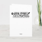 Carte Je vous souhaite un anniversaire paw-some | Funny  (Dos)