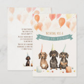 Carte Je vous souhaite un anniversaire riche - Anniversa (Devant / Derrière)