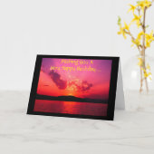 Carte Je Vous Souhaite Un Anniversaire Très Heureux... (Fleur jaune)