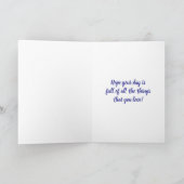 Carte Je vous souhaite un bel anniversaire | Fleurs (Intérieur)