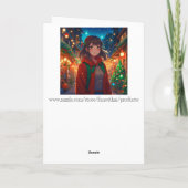 Carte Je vous souhaite un jeu de mots de Noël anesthésia (Dos)