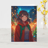 Carte Je vous souhaite un jeu de mots de Noël anesthésia (Fleur jaune)