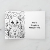 Carte Je vous souhaite un jour heureux | Amitié des chat (Intérieur)